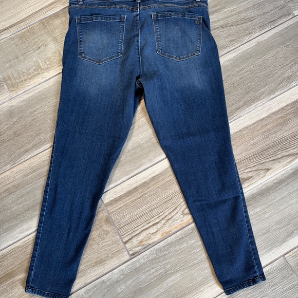 Democracy “Ab”solution Jegging Jeans Size 16 Dark Wash Stretch - Picture 2 of 5